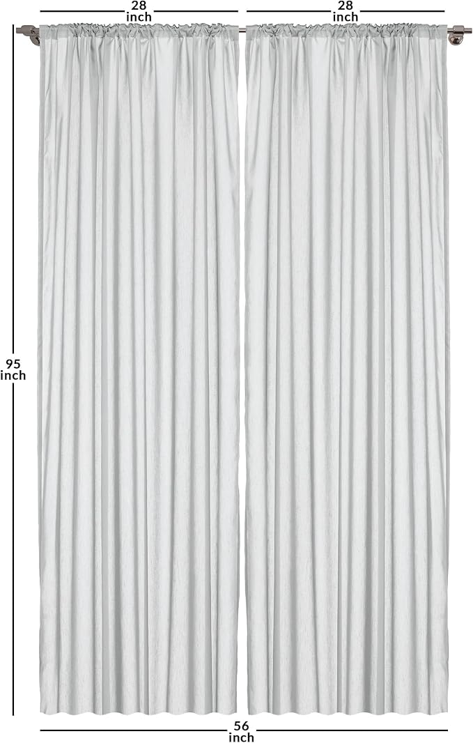 Ambesonne Lime Green Window Curtains, Simplistic Formless Geometric Shapes in Different Shades Theme, Lightweight Decor 2-Panel Set with Rod Pocket, Pair of - 28" x 95", Green