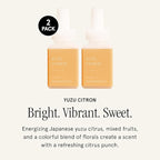 PuraHome Scent Refill - Smart Home Air Diffuser - Up to 120-Hours of Luxury Fragrance per Refill - Home Essential - Clean & Safe Diffuser Fragrance - 2 Pack, Yuzu Citron