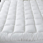 Niagara Microfiber Full Mattress Topper - Pillow Top Mattress Cover Quilted Fitted Cooling Topper for Back Pain Deep Pocket Fits 20 Inches (54x75 Inches)