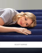 Intex 64758E Dura-Beam Standard Downy Air Mattress: Fiber-Tech, Full Size, 10in Bed Height, 600lb Weight Capacity, Pump Sold Separately (Pack of 3)
