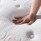 King Mattress - 11.4 Inch Pillow Top Pocket Spring Hybrid Mattress with Memory Foam Innerspring