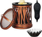 LIFFY Wax Melt Candle Warmer - Electric Melter with Lamp & Timer, Fragrance Warmer, Oil Burner, Aromatherapy Essential for Home & Office, Melt Warmer for Scented Wax Gift & Decor (Copper)