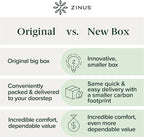 ZINUS 2 Inch Green Tea Cooling Gel Memory Foam Mattress Topper, Smaller, More Convenient WonderBox Packaging, Cooling Gel Foam, CertiPUR-US Certified, Queen