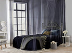 TRUEDAYS Four Corner Post Bed Canopy, Full/Queen/King Size, Black
