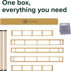 ZINUS Edgar 8 Inch Bamboo Box Spring, Mattress Foundation, Sturdy Bamboo Structure, Low Profile, Easy Assembly, King