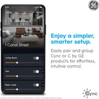 GE Cync A19 LED Smart Light Bulbs, Room Decor Aesthetic Bluetooth and WiFi Color Changing Lights, LED Indoor Light Bulb, Compatible with Alexa and Google (2 Pack)