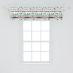 Ambesonne Tribal Window Valance Pack of 2, Style Traditional Aztec Pattern Old Fashioned Hippie Boho Influences, Rod Pocket Curtain Valances for Kitchen Bedroom, 42" X 12", Sea Green