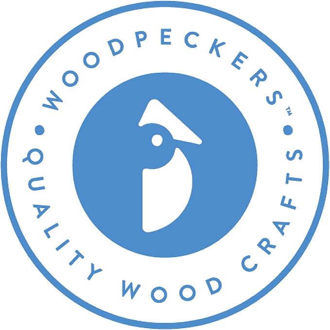 Woodpeckers End Grain Wood Knobs, 1 Inch, Pack of 25 Unfinished Small Wooden Knobs for Cabinets, Dressers, Drawer Pulls, Furniture Replacement, and Crafts