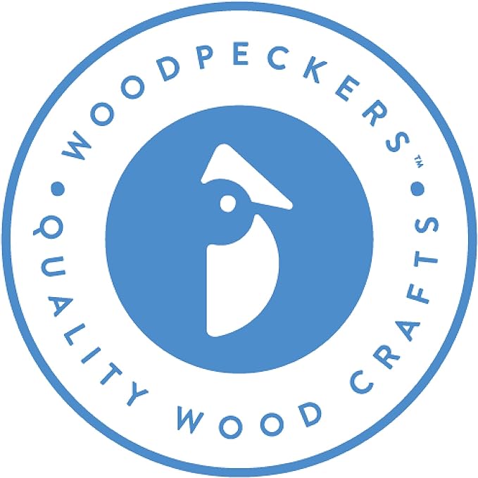 Woodpeckers End Grain Large Wooden Knobs 2 inch for Bifold Closet Doors, Dresser, Cabinet, Pack of 25 Unfinished Knobs for Crafts, Knob Replacement, Furniture