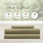 Linen Market Double-Brushed Microfiber Twin Sheet Set 3 Piece – Oeko-TEX Certified Ultra Soft & Wrinkle-Free - 16" Deep Pocket Sheets - Easy Care Twin Size - Sage