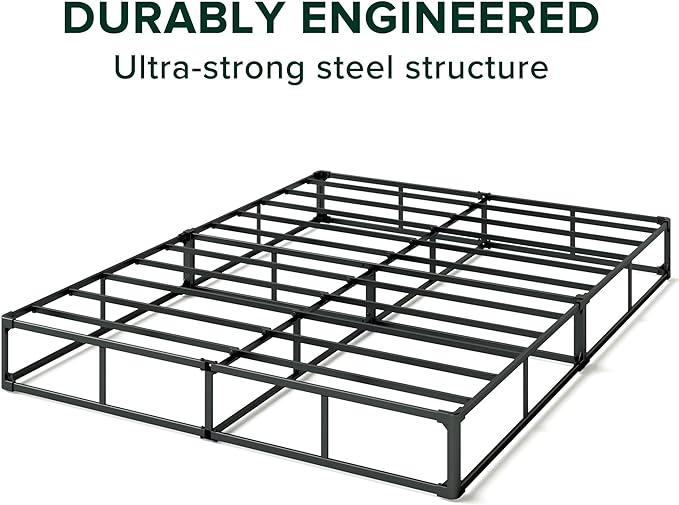 ZINUS 9 Inch Full WonderBox(TM) Smart Box Spring, Quick Assembly Mattress Foundation, Durable Metal Frame, Grey
