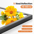 Sweetcrispy 24"x36.5" Arched Black Bathroom Mirrors for Wall, Bathroom Mirrors for Over Sink, Wall Decor for Bathroom, Entryway, Bedroom, Vanity