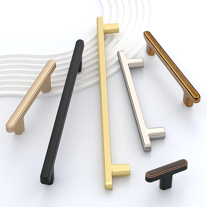 10 Pack 3 Inch(76mm) Kitchen Cabinet Handles Brushed Satin Nickel Cabinet Pulls Kitchen Cabinet Hardware Drawer Pulls for Cupboard Wardrobe