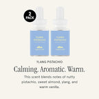Pura and Allos - Fragrance Refill for Smart Home Air Diffusers - Aromatherapy Scents for Home - up to 120-Hours of Premium Fragrance per Vial - 2 Pack - Ylang Pistachio (Calm)