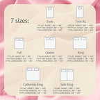 LuxClub 3 PC Sheet Set Bed Sheets Deep Pockets 16" Eco Friendly Wrinkle Free Cooling Machine Washable Hotel Bedding Silky Soft - Baby Pink Twin