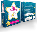 Blue Canopy for Girls Bed - Princess Mosquito Net Room Decor - Kids & Baby Bedroom Tent - 1 Opening Canopy Bed & Hanging Kit Included