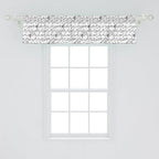 Ambesonne Music Window Valance, Abstract Style Professional Pattern Notes and Clef Sheet Play Writing Print, Curtain Valance for Kitchen Bedroom Decor with Rod Pocket, 42" x 12", Black White