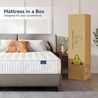 Vesgantti 8 Inch Multilayer Hybrid Twin XL Mattress - Multiple Sizes & Styles Available, Ergonomic Design with Memory Foam and Pocket Spring, Medium Firm Feel, White