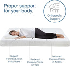 Cool Gel 8 Inch Short Queen Memory Foam Mattress Medium Firm, Memory Foam Mattress Short Queen Size Cooling, Made in the USA, 8" Depth with Pressure Relief, CertiPUR-US Certified, CoolGel Bed