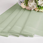 OWENIE Sheer Curtain 96 Inch Long 2 Panels Set, Light Filtering Clear Rod Pocket Soft Sheer Curtain 95 for Bedroom/Living Room, 2Pcs, Each 42" W x 96" L, Light Grey