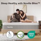 Novilla Mattress California King, 10 Inch Gel Memory Foam Cal King Mattress for Cool Night & Pressure Relief, Medium Plush Bed, Bliss