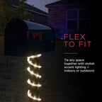 UltraPro LED Rope Lights, 25ft Classic Clear Rope, Warm White Light 3000K, Indoor/Outdoor, Flexible, Linkable, Durable, Rope Lights Outdoor, 54504 (Pack of 6)