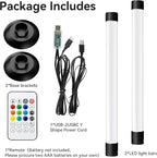 Led Light Bar with Music Sync, Color Changing TV Backlight App & Remote Control, IC+RGB & W Smart RGB Light Bar, USB Powered Led Lights for TV, PC Room Monitor Backlight Gaming Accessories
