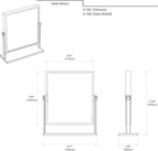 Gatco 1382 Elegant Table Mirror 9.75"W x 12"H
