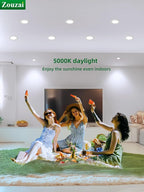 zouzai 12 Pack 4 Inch Ultra-Thin LED Recessed Ceiling Light with Junction Box, 5000K Daylight, 9W Eqv 80W, Dimmable Canless Wafer Downlight, 810LM High Brightness, ETL and Energy Star Certified