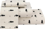 RUVANTI Flannel Sheets King Size - 100% Cotton Brushed King Size Sheets Set - Deep Pockets 16 Inches Bed Sheets - All Seasons Breathable & Extra Soft - Warm & Cozy, 4 Piece, Black Cat