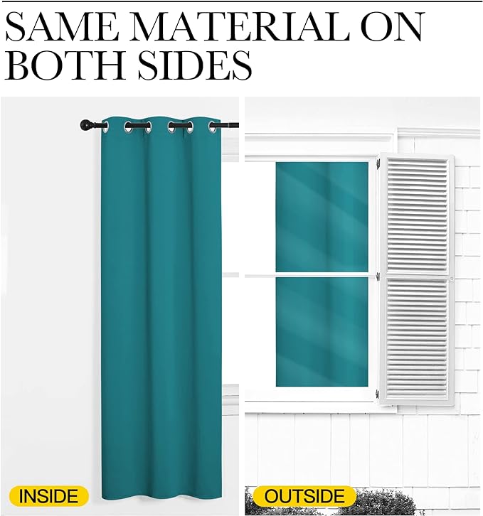 NICETOWN Room Divider Heavy Curtain Screen Partitions, Basement Hospital Medical Clinic Spa Lab Cubicle Divider Privacy Screen, Patio Door Curtain (Peacock Blue, 1 Panel, 8.3ft Wide x 12ft Long)