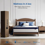 Avenco Queen Mattress, 10 inch Queen Size Mattress with Smarts™ Coil Individual Pocket Spring for Silent Sleep and Strong Edge Support, Mattresses in a Box CertiPUR-US Certified