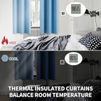 BGment Room Darkening Curtains 72 Inches Long - Grommet Thermal Insulated Drapes Window Treatment Curtains for Bedroom, 2 Panels, 42 x 72 Inch, Sky Blue