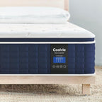 Coolvie Twin XL Mattress 14 Inch, Gel Memory Foam Bed in a Box, Adaptive Support Breathable Hybrid Mattresses with CertiPUR-US Certified, Double Coesoling Individually Coil & Medium Plush Support