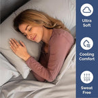 Queen 6 Piece Sheet Set - Comfy Breathable & Cooling - Ultra-Soft Hotel Luxury Bedding Set w/ 8-16 Inch Deep Pockets - 1 Flat & 1 Fitted Sheet & 4 Pillowcases - Wrinkle Free & Easy Care - Light Grey