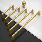 Amerdeco 10 Pack Champagne Bronze Cabinet Pulls 3 Inch(76MM) Hole Centers Kitchen Cabinet Handles Hardware Kitchen Handles for Cabinets Cupboard Handles Drawer Pulls ZH0041