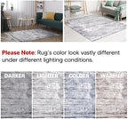 Keen Home Design Area Runner Rugs - 2x12 Non-Shedding, Abstract Runner for Kitchen, Living Room, Bedroom, Dining Room, Entryway - Size: 2'8" x 11'11", Abstract Cream/Grey