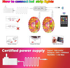 AILBTON Led Strip Lights,82ft Led Light Strips Music Sync Color Changing RGB Led Strip Built-in Mic,Bluetooth led Lights App Control with Remote,5050 RGB Rope Light Strip
