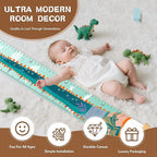 Height Growth Chart, Canvas Height Chart for Kids Baby, Hangable and Removable Growth Chart for Wall Room Nursery Decor, Toddler Height Wall Chart for Baby Room