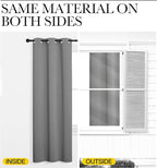NICETOWN Silver Grey Room Darkening Curtain Panels 78" Long for RV, Play Room, Studio, Heat Block Out and Keep Warm Drapes Window Treatment Drapes for Doorway Entryway Patio (55" Width, 2 Panels)