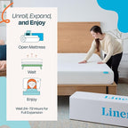 Linenspa 8 Inch Gel Infused Memory Foam Mattress – Full Size – Medium Feel - Cooling Gel - Mattress in a Box - Primary or Guest Bedroom - Pressure Relieving and Breathable – CertiPUR-US Certified
