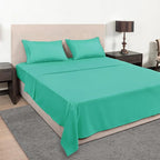Mejoroom Full Size Sheet Set - Extra Soft Luxury Brushed Microfiber - 1800 Bedding Sheets with 16 Inch Deep Pocket - Breathable, Wrinkle, Fade & Stain Resistant - 4 Piece (Full, Mint)
