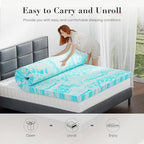 DUMOS Memory Foam Mattress Topper Full, 3 Inch Thick Gel Infused Bed Toppers for Full Size Bed, Cooling Soft Mattress Pads for Sleeper Sofa, RV, Camper, CertiPUR-US Certified, Blue