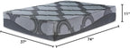 Signature Design by Ashley Twin Size 1100 11 Inch Hybrid Mattress with Support & Pressure Relief Cooling Gel Memory Foam, Fiberglass Free, Mattress In A Box