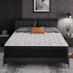 ELEMUSE Cal King Mattress, 10 Inch Hybrid Memory Foam Mattress in a Box, Pressure Relieving Comfort, Individual Pocket Springs for Motion Isolation, Medium Firm, CertiPUR-US Certified, Fiberglass Free