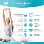 DREAMCARE California King Sheet Sets – 6 pcs Cooling Bed Sheets – up to 15” Deep Cal King Sheets – 2500 Supreme Collection – Extra Soft 100% Brushed Microfiber Hotel Luxury with Side Pocket – L Blue