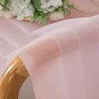 OWEINE Sheer Curtains 78 Inches Long 2 Panels Set, Rod Pocket Fimly Voile Solid Blush Window Curtain Panels for Living Room Bedroom, Soft Voile Sheer Curtains & Drapes, Total 78 Inches Width
