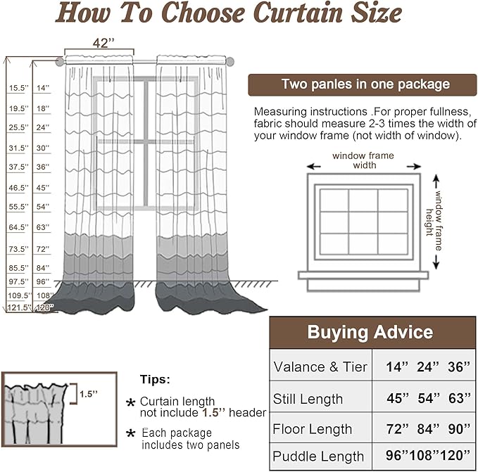 Chyhomenyc Stone Blue Sheer Curtains 78 Inches Long 2 Panels Set for Living Room, Light Filtering Voile Lightweight Bedroom Curtains, Rod Pocket Solid Window Treatment Drapes, Each 42W x 78L