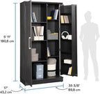 Sauder HomePlus Storage Cabinet, Raven Oak Finish