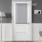 Chyhomenyc Sheer Window Curtains Tier 2 Pieces Set, 36 inch Length, Short Dining Curtains Window Treatment for Small Windows/Bathroom/Cafe/Living Room, Rod Pocket, Charcoal Grey